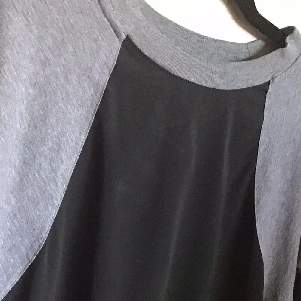 Nike Women's Size XS Bonded Mesh Jersey Tee (Black/ Carbon Heather/ Black) - Picture 9 of 10